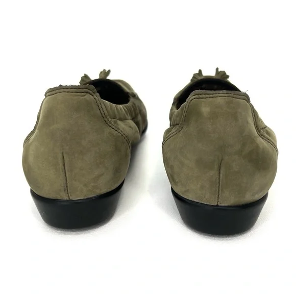 SAS Hope Slip-On Loafer Green Tundra Size 9 Medium Leather Moccasin Shoe sas EUC - Picture 5 of 13